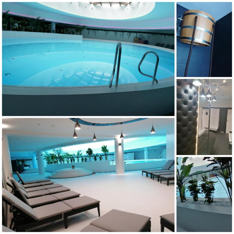 Szczecin Hanza Tower Apartment-Basen ภายนอก รูปภาพ