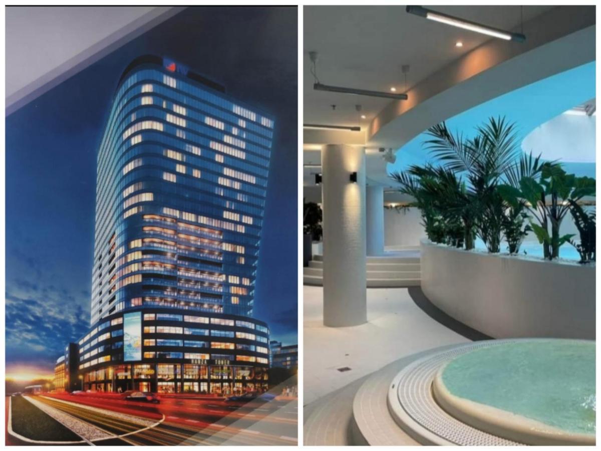 Szczecin Hanza Tower Apartment-Basen ภายนอก รูปภาพ